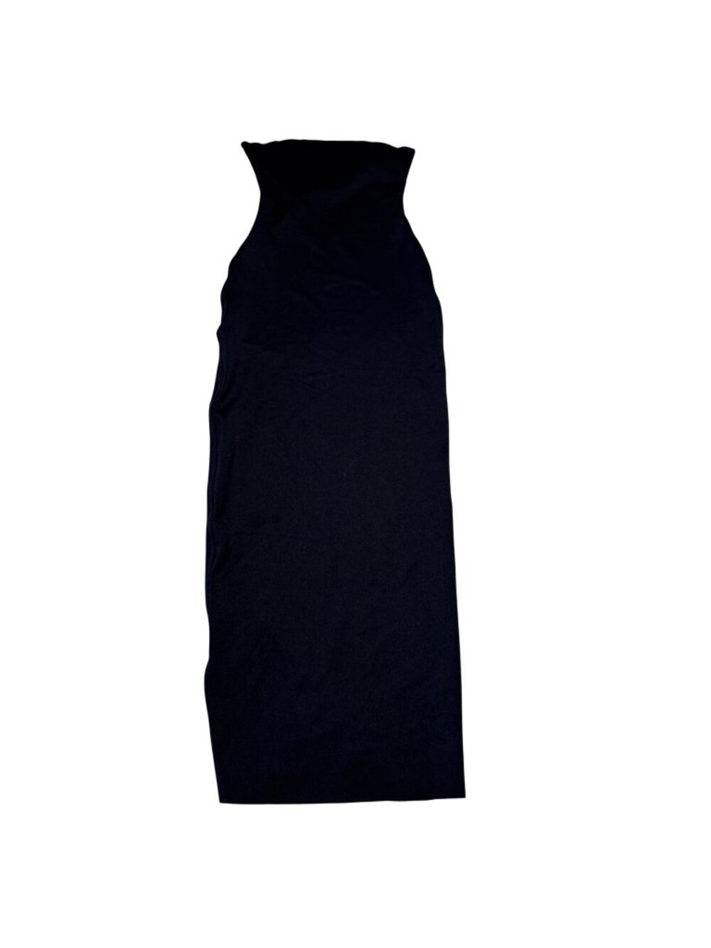 NWT Skims Solid Black Strapless Bodycon Tube Dress Women's Size XX-Small XXS